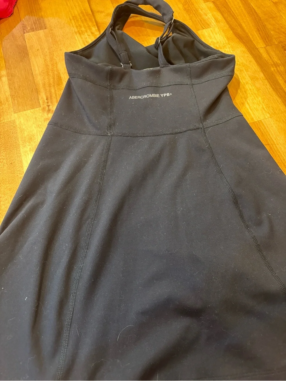 abercrombie kids Black Sleeveless Square-Neck athletic Romper/skorts Dress - 5/6